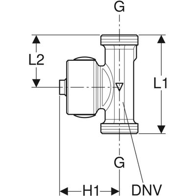 Geberit Temperatur- und Volumenstromsensor, für Gebaeudeleittechnik Rg G1 3/4 Bild 3