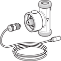 Geberit Temperatur- und Volumenstromsensor für Hygienespülung, DN 15 3/4" AG, Rtg, 50 x 40 mm Bild 3