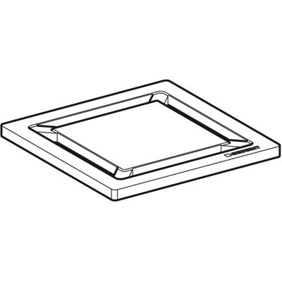 Geberit Designrost Square, 80 x 80 mm Edelstahl gebürstet, 5 x 80 x 80 mm, Farbe Edelstahl-Optik (silber) Bild 4