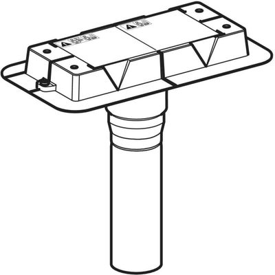 Geberit Rohbauset, zu Duschrinnen CleanLine, stockwerksdurchdringende Installation, 340 mm Bild 4