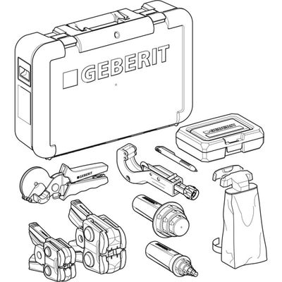 Geberit FlowFit Koffer bestückt (2), mit Einsatz 20-I, d16-75 Bild 4