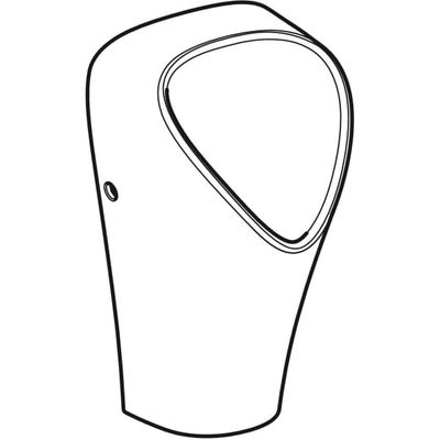 Geberit Narva Urinal, wasserlos Abgang nach hinten, weiss, KeraTect, 600 x 330 x 300 mm, Farbe weiß Bild 6
