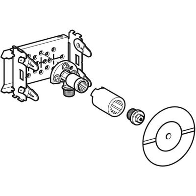 Geberit Armaturenplatte für Einzel-und Blockbatterie Bild 5