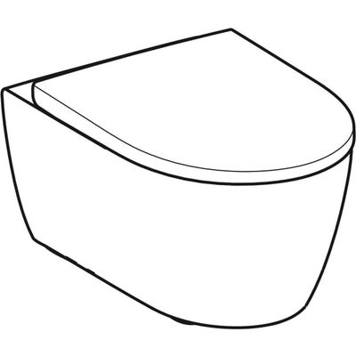 Geberit Wand-Tiefspül-WC Set WC-Sitz, mit AS, spülrandlos, KeraTect, 330 x 355 mm, Farbe weiß Bild 11