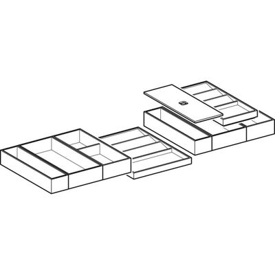 Geberit Set Schubladeneinsatz, B:105, für obere Schublade Bild 2