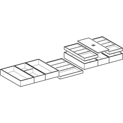 Geberit Set Schubladeneinsatz, B:120, für obere Schublade Bild 2