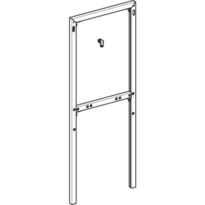 Geberit Monolith Distanzrahmen Aluminium poliert, Farbe silberfarben Bild 4