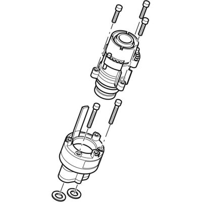 Geberit Patrone, mit Mischer, für Selbstschlussarmatur Typ 26 Bild 2