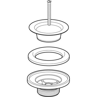 Geberit Ablaufventil zu UP-Geruchsverschluss, für Waschbecken, 32 mm Bild 3