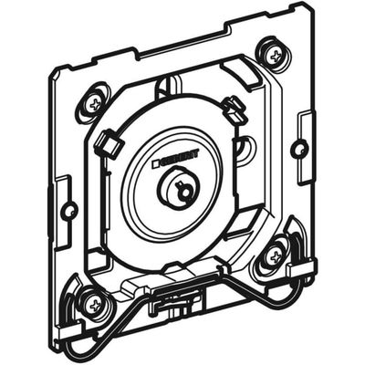 Geberit Pneumatischer Drücker, mit Befestigungsrahmen Bild 2