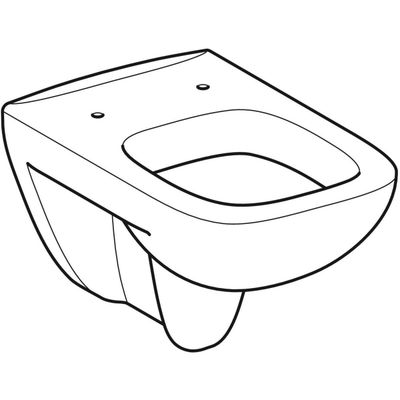 Geberit Renova Plan Wand-WC Tiefspüler, Farbe weiß Bild 5