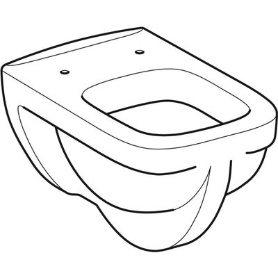Geberit Renova Plan Wand-WC Flachspüler, Farbe weiß Bild 5