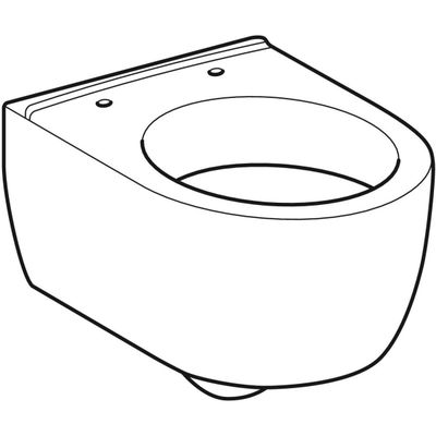 Geberit iCon WWC Tiefspüler, verk. Ausladung 49 cm geschlossene Form, KeraTect, Farbe weiß Bild 5