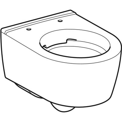 Geberit iCon WWC Tiefspüler, verk. Ausladung 49 cm geschlossene Form, Rimfree, Farbe weiß Bild 5