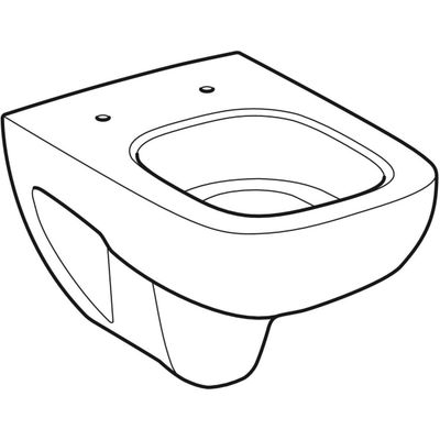 Geberit Renova Compact Square WWC Tiefspüler verkürzte Ausladung 48,5 cm, weiss, Farbe blau Bild 5