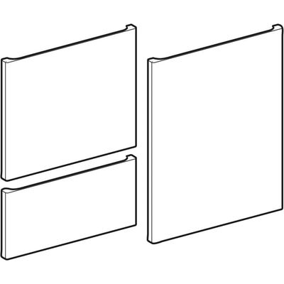 Geberit RenovaPlan Set Schubladenfr.und 2 Türen für Mittelhs..ab Baujahr 2021, lava, 1050 mm, Farbe lava matt Bild 2