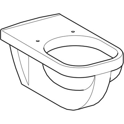 Geberit Renova Comfort Square WWC Flachspüler Ausld. 70 cm, weiss, Farbe blau Bild 5
