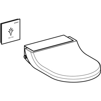 Geberit AquaClean Tuma Comfort WC-Aufsatz Spezialanfertigung weiss glzd, Farbe weiß Bild 6