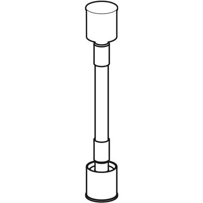 Geberit Panzerschlauch 3/8", für AquaClean Mera Classic SWC, Farbe grau Bild 2