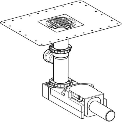 Geberit CleanPoint Duschbodenablauf, mit Zulauf: d50 Bild 5