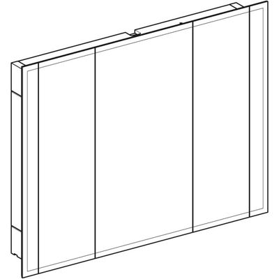 Geberit ONE Spiegelschrank, mit Beleuchtung drei Türen, 120 x 100 x 16 cm Bild 6
