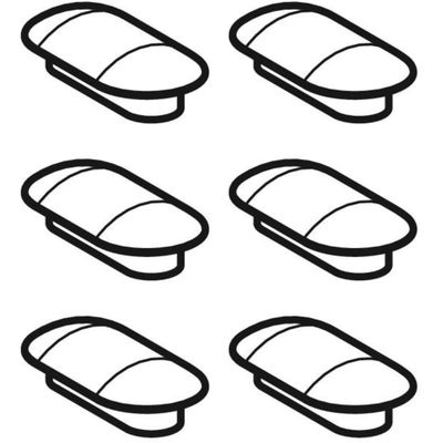 Geberit Set Puffer, für WC-Sitzring und WC-Deckel, für AquaClean Mera (Set 6 St.) Bild 2