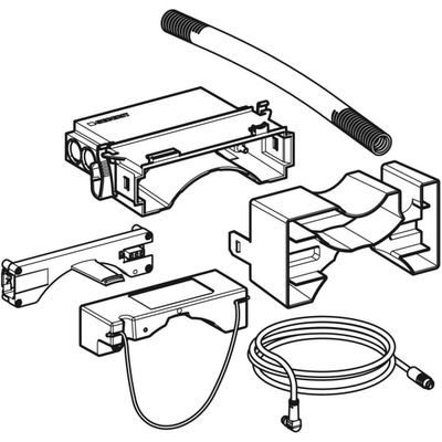 Geberit Elektro- & Kommunikationsanschlussdosen Set, für Installationselement Wand-WC Bild 3