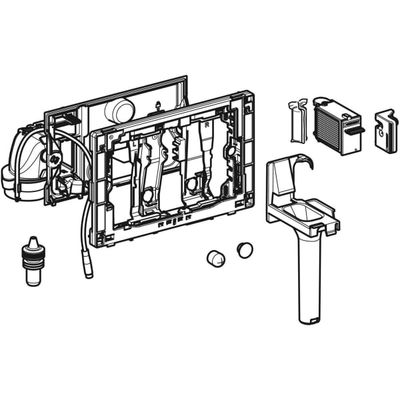Geberit Duofresh Modul, mit manüller Ausl, für Sigma Unterputz-Spülkasten 12 cm, Farbe grau Bild 3