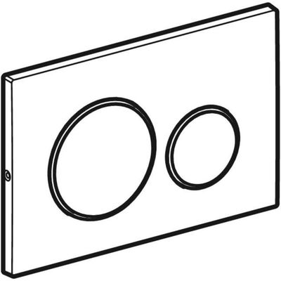 Geberit Sigma20 Betätigungsplatte, verschraubbar Edelstahl gebürstet / poliert/gebürstet, 12 x 246 x 164 mm, Farbe silber Bild 5
