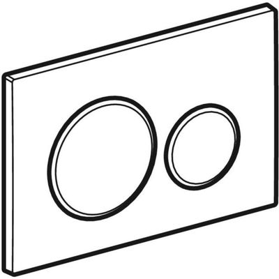 Geberit Sigma20 Betätigungsplatte, für 2-Mengen-Spülung hochgl.-chrom / mattchromom/hochgl.-, 12 x 246 x 164 mm, Farbe chrom Bild 6