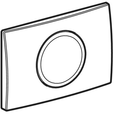 Geberit Betätigungsplatte Delta15, für Spülstopp-Spülung, 25 x 212 x 164 mm, Farbe weiß Bild 5