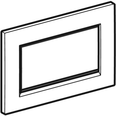 Geberit Sigma10 Betätigungsplatte, eckig, Spülstopp-Sp. verschraubte schwarz, Edelstahl / chrom glzd, 12 x 246 x 164 mm, Farbe schwarz, chrom Bild 5