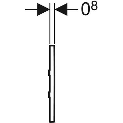 Geberit Typ 30 Urinalsteuerung, elektron. Spülauslösung Batterie, Farbe silberfarben Bild 5