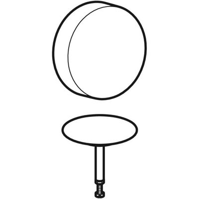 Geberit Ablaufdeckel d52, für BW-Ablauf, mit Drehbetätigung, weiss, Farbe weiß Bild 3