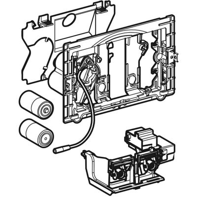 Geberit HS05 Hygienespülung, für Sigma Unterputz-Spülkasten Batteriebetrieb Bild 3
