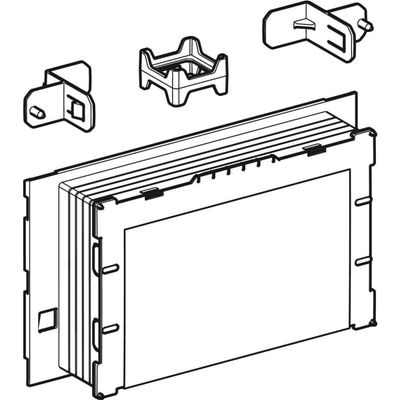 Geberit Rohbauset, flächenbündig, zu Sigma Unterputz-Spülkasten 12 cm Bild 2