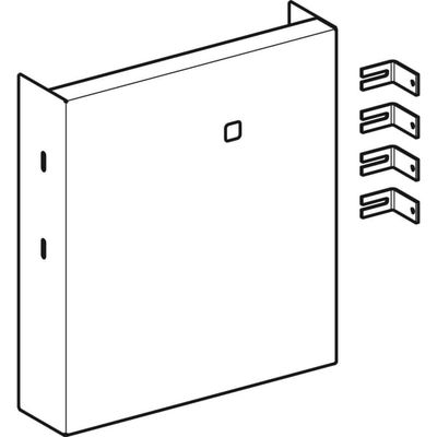 Geberit Abdeckung, zu Hygienespülung, 115 x 450 x 500 mm, Farbe weiß Bild 4