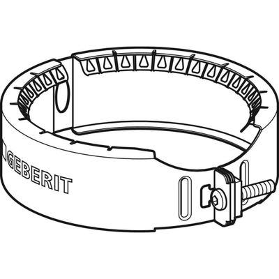 Geberit Haltekralle DN 90, für Silent-PP und Silent-Pro, 41 mm, Farbe silber Bild 3