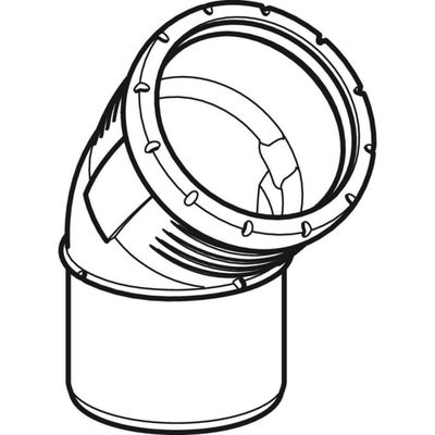 Geberit Bogen 45 Grad, DN 70, Farbe schwarz Bild 4