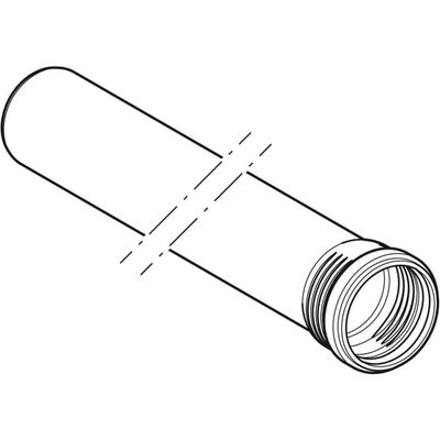 Geberit Rohr, mit 1 Muffe, 1000 mm, Farbe schwarz Bild 5