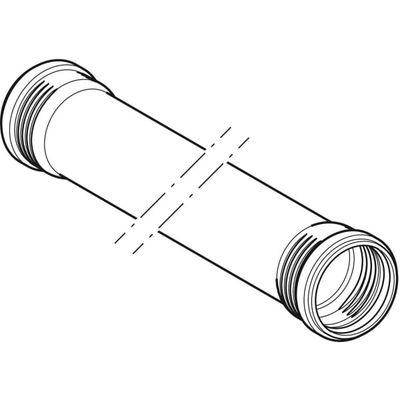 Geberit Rohr, mit 2 Muffen, 3000 mm, Farbe schwarz Bild 5
