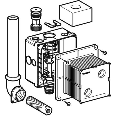 Geberit Rohbauset für Urinale Preda / Selva, für Urinalsteuerung Bild 5