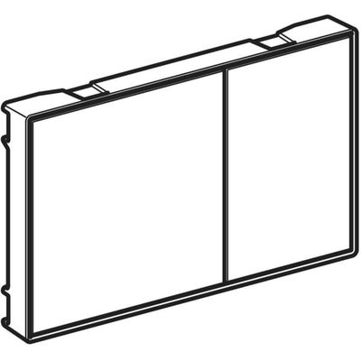 Geberit Sigma60 Betätigungsplatte, für 2-Mengen-Spülung eckig, lava verspiegelt / hochglanz-verchromt, 25 x 132 mm, Farbe chrom Bild 5