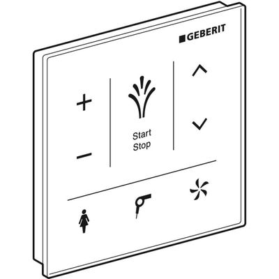 Geberit Wandbedienpanel zu AquaClean Mera und Tuma Comfort, Farbe weiß Bild 5