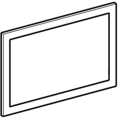 Geberit Abdeckrahmen Sigma60 für Betätigungsplatte hochglanz, Farbe silberfarben Bild 4