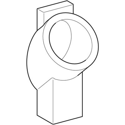 Geberit Centaurus Urinal wasserlos Abgang nach hinten oder unten, weiss Tect, Farbe weiß Bild 5