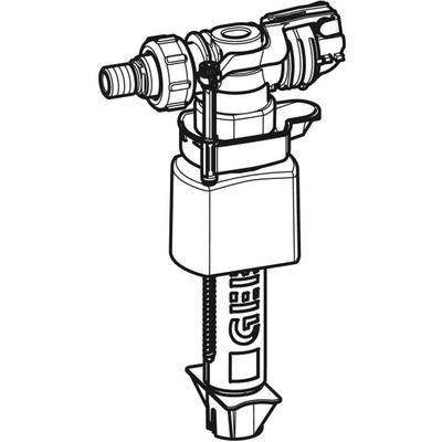 Geberit Typ 380 Füllventil / Schwimmerventil, WA seitlich 3/8", Nippel aus, Material Messing Bild 3