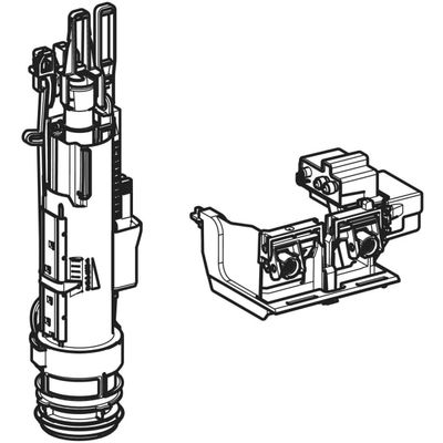 Geberit Hebevorrichtung und Steuereinheit Taster 3 bis 4,1 Volt, für Sigma Unterputz-Spülkasten 12 cm Bild 2