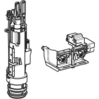 Geberit Hebevorrichtung und Steuereinh, für Taster, Funk,3-4,1 V, für Sigma Unterputz-Spülkasten 12 cm, Farbe braun Bild 2