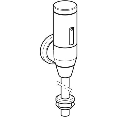 Geberit DrSp, für Urinal, mit elektron. Spül IR, Batteriebetrieb, Aufputz Bild 5
